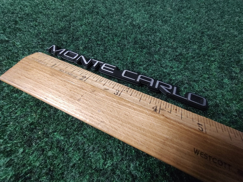 1995-1999 Chevrolet Chevy Monte Carlo Silver Dash Board Emblem Badge 5" Inch 6S1