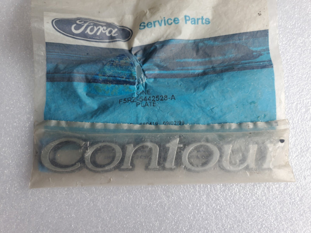 NEW 1995 - 2000 FORD CONTOUR TRUNK DECKLID EMBLEM NAMEPLATE F5RZ-5442528-A 1L5