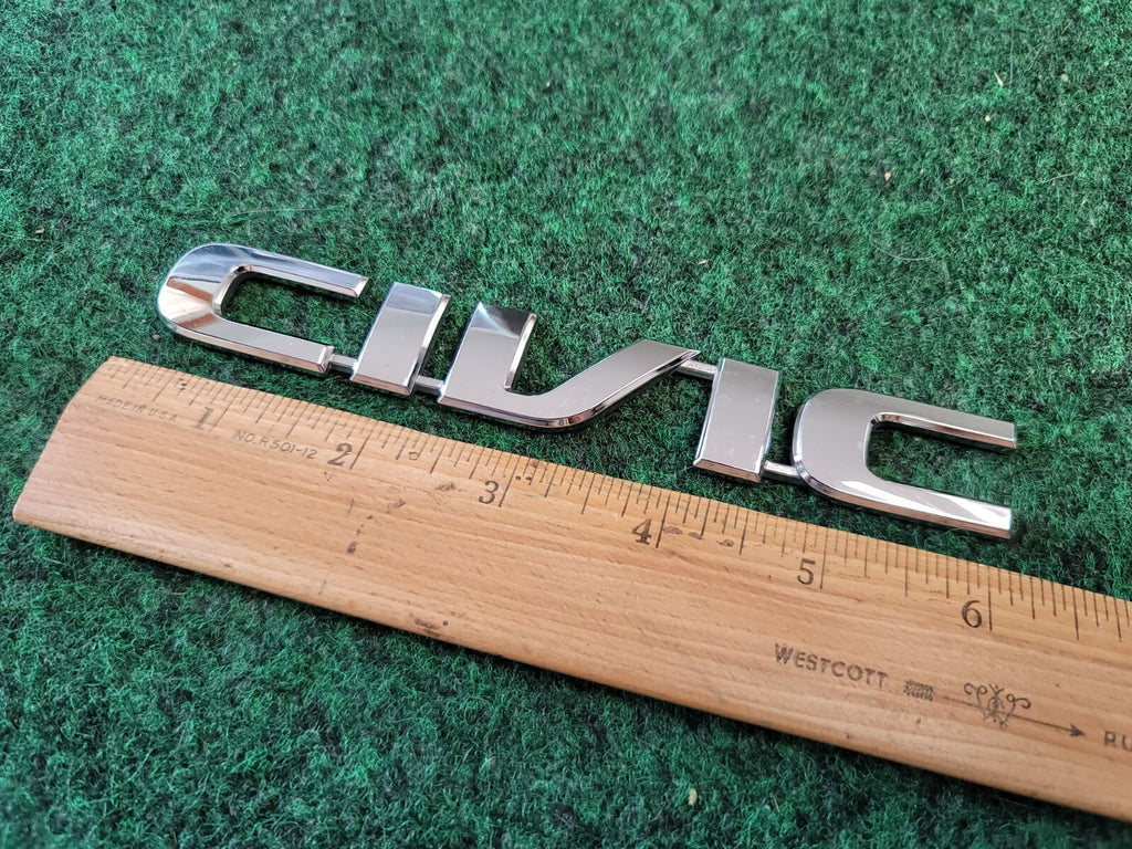 01 02 03 04 05 HONDA CIVIC COUPE SEDAN REAR LID EMBLEM LOGO BADGE SIGN OEM 1M4