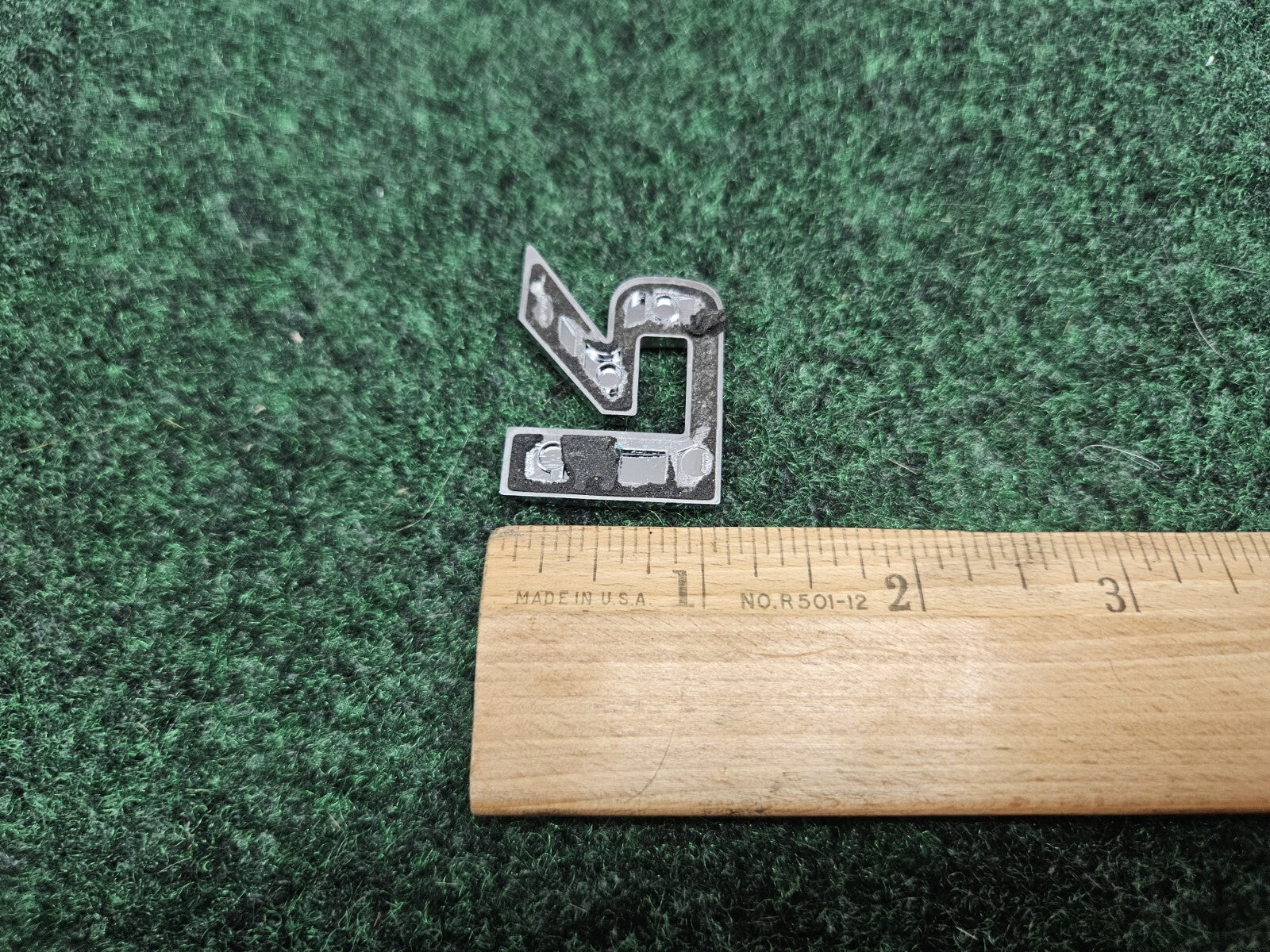 OEM "R" 3D Chrome Individual Letter Lettering Emblem Badge R Logo Nameplate 7S7