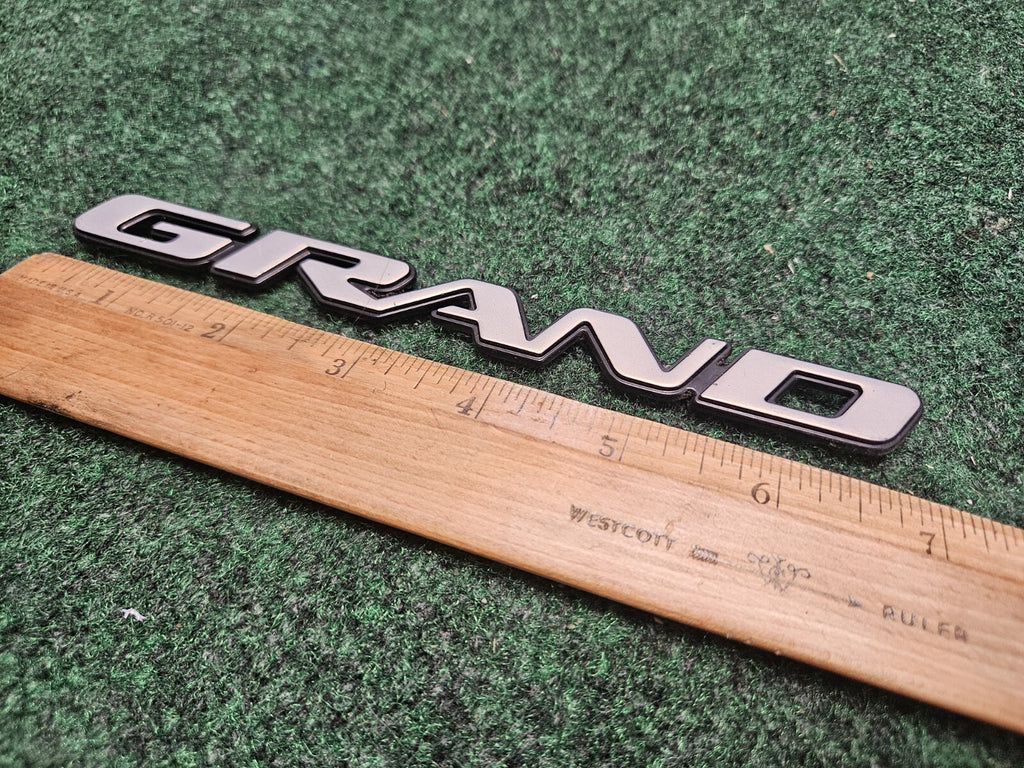 OEM Pontiac Grand Prix GT Emblem "GRAND" PRIX GT Badge Logo 2004–2008 Silver 5M3
