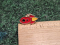 Colorful Enamel Red Spaceship Pin Lapel Pack Hat w PinBack