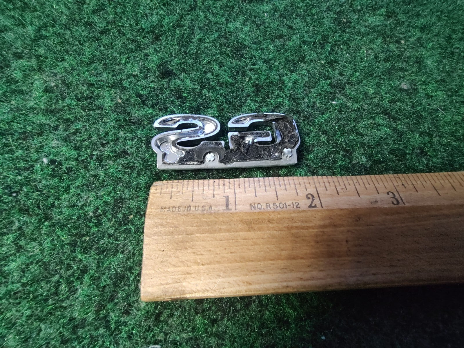 MERCURY SABLE " GS " REAR GATE EMBLEM BADGE SYMBOL LOGO USED OEM 7S3