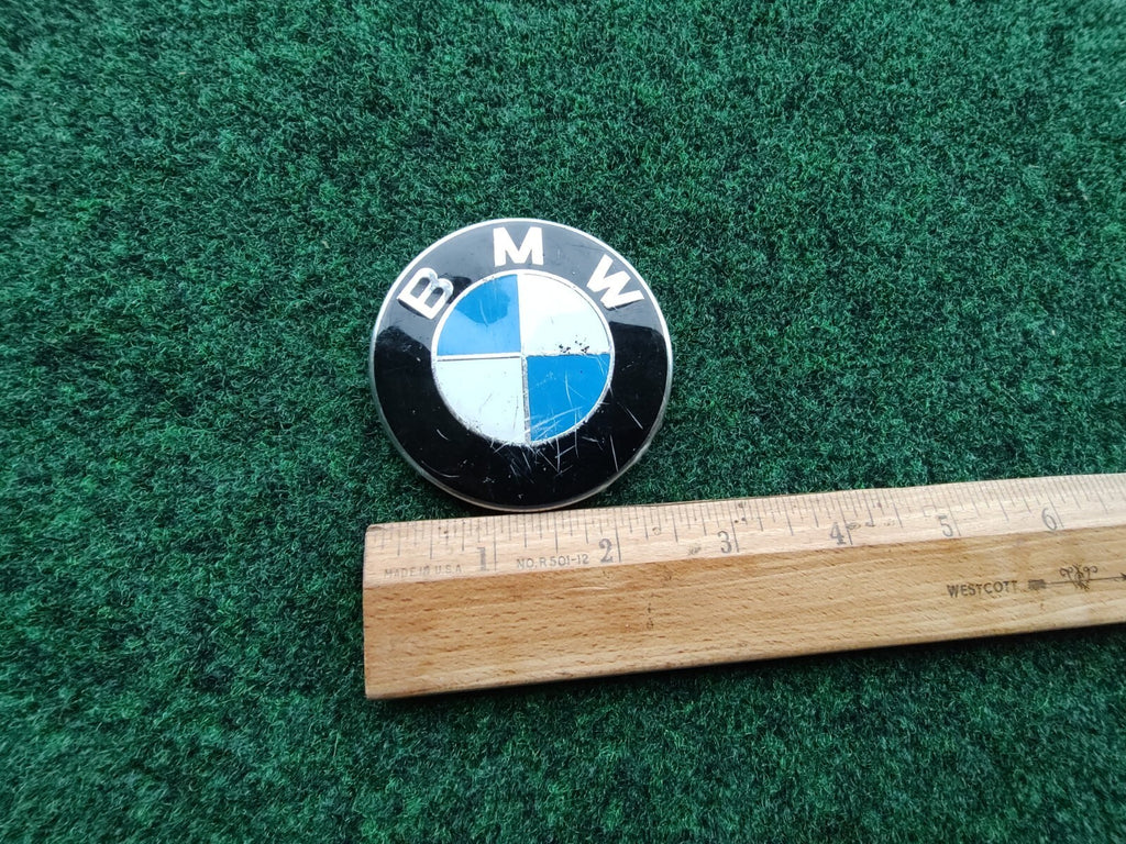 BMW OEM Vintage Steering Wheel Horn Button Emblem Badge Logo Name 5S4