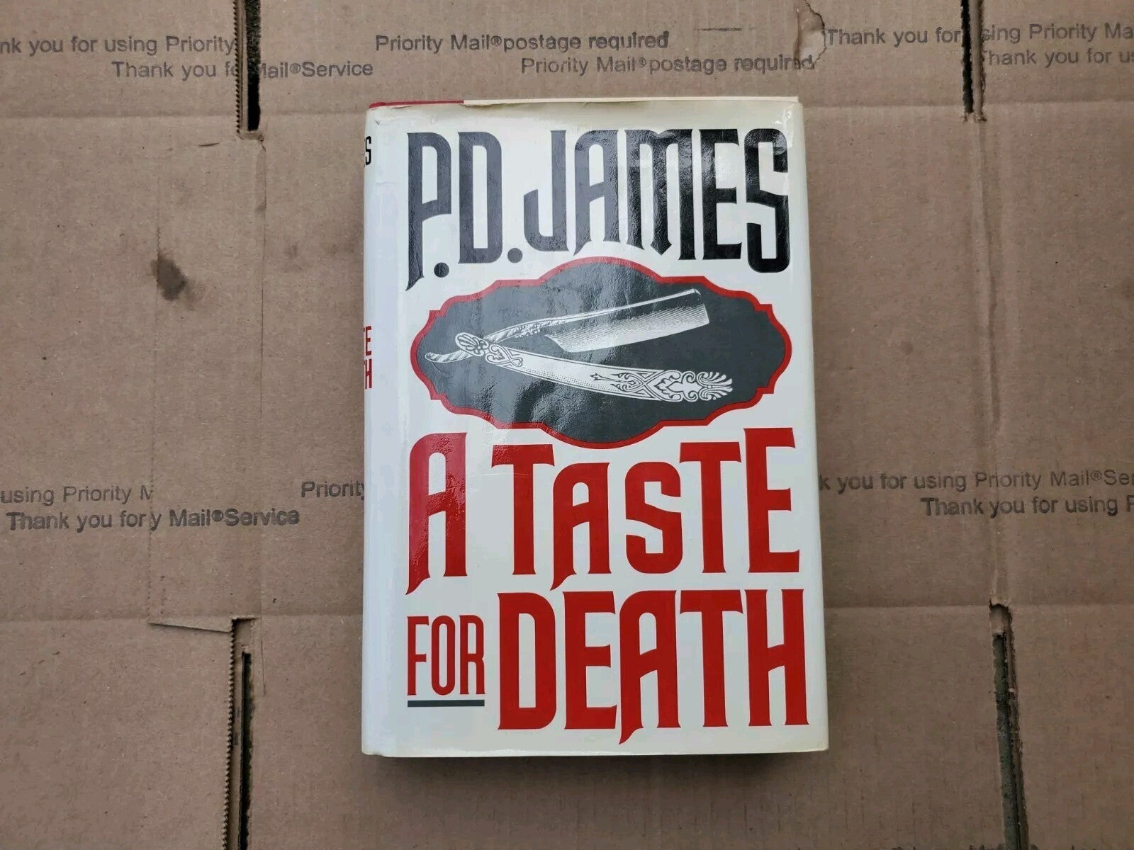 PD James A Taste For Death - First American Edition 1st 1986 Hardcover Book B7