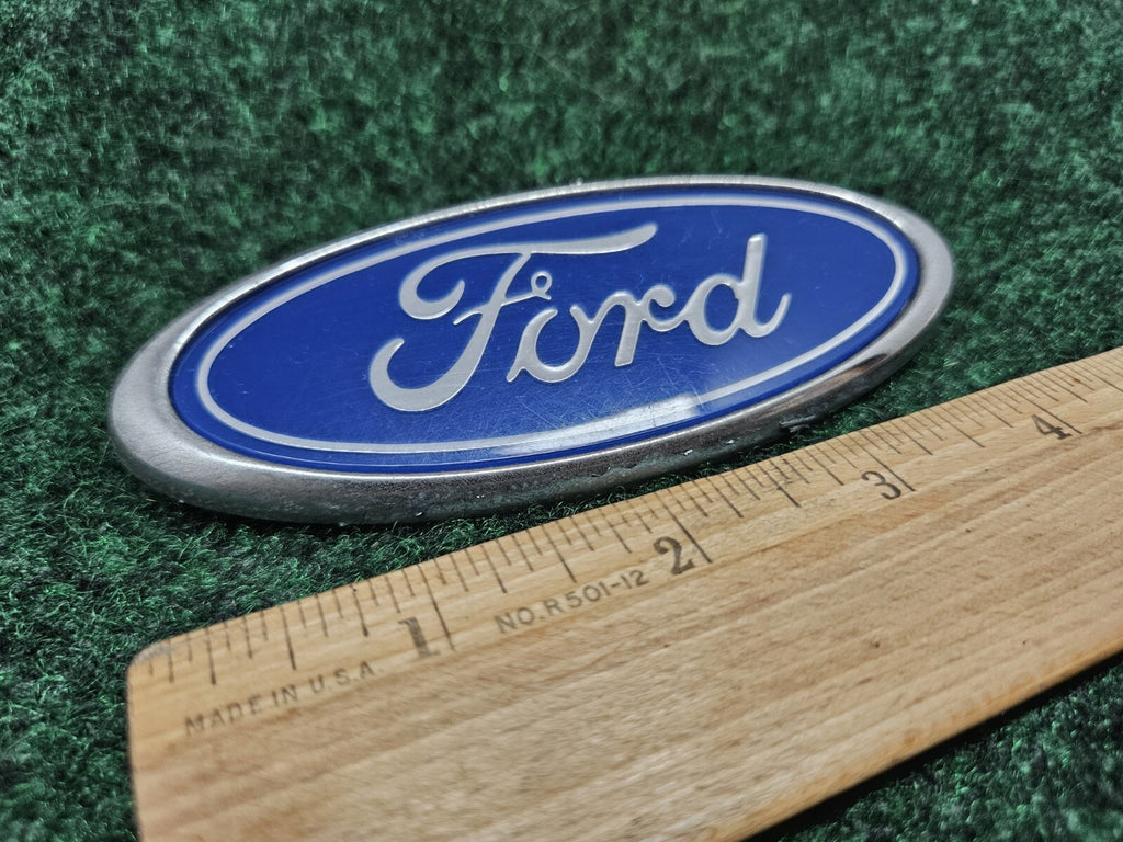 Ford OEM Blue & Chrome Oval 4.5" Emblem Badge Logo Nameplate Name Insignia GL1
