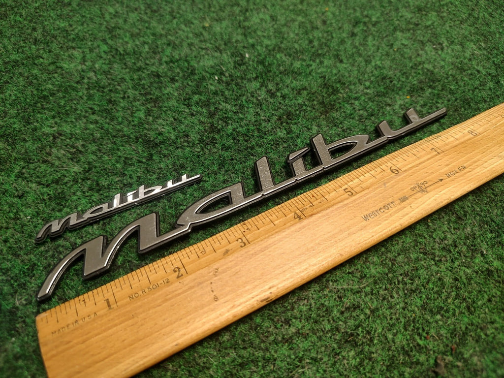 2 1997-2003 Chevy Malibu Chrome Rear Emblem Badge Logo Nameplate Name Plate 3S7