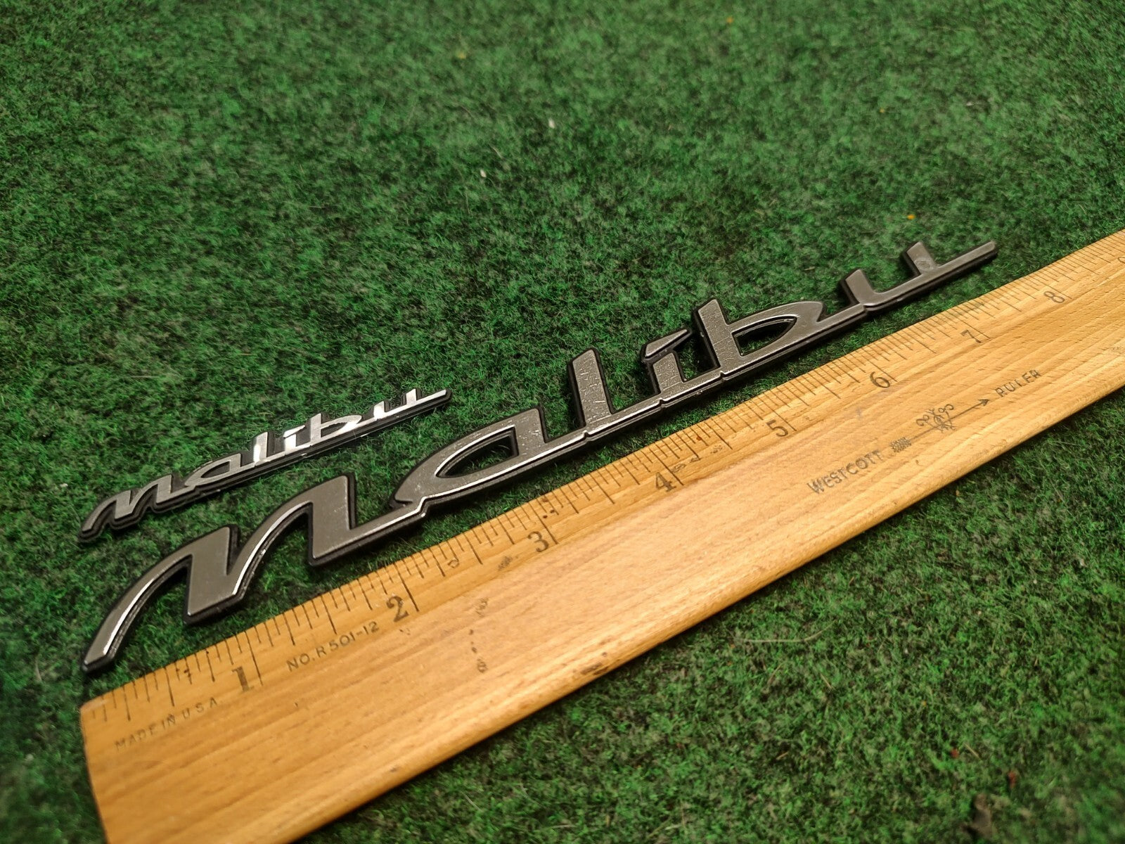 2 1997-2003 Chevy Malibu Chrome Rear Emblem Badge Logo Nameplate Name Plate 3S7
