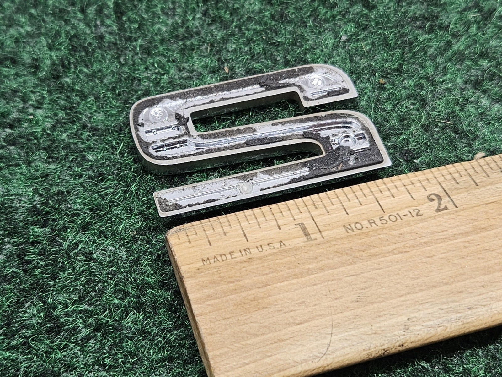 OEM 3D "2" Chrome Individual Number Lettering Emblem Badge Logo Nameplate 7S9