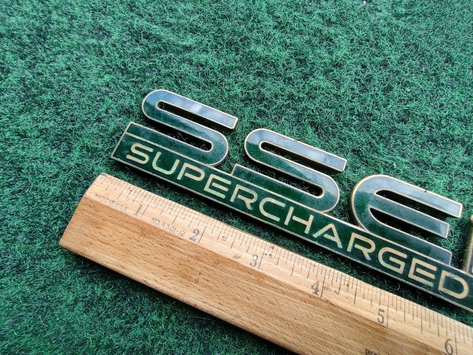Pontiac SSEi Supercharged Green Metal Emblem Badge Logo Nameplate Name Plate 5S2