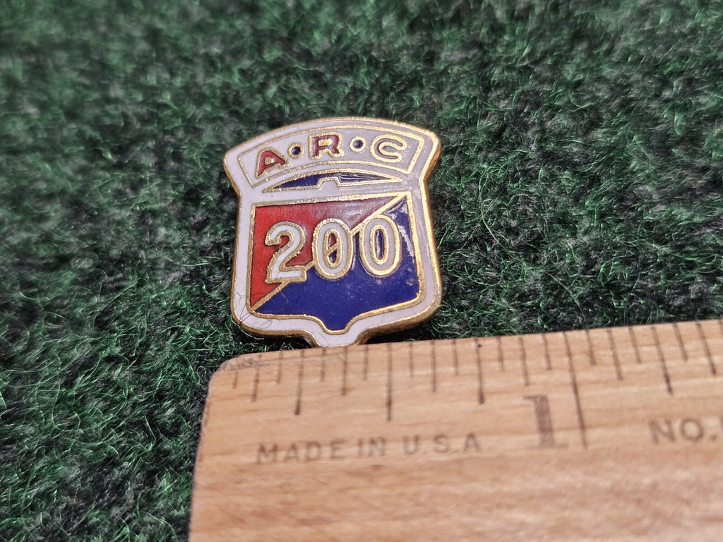 Vintage Sports Lapel Hat Pin ARC 200 Bowling Pin Games Enamel Goldtone
