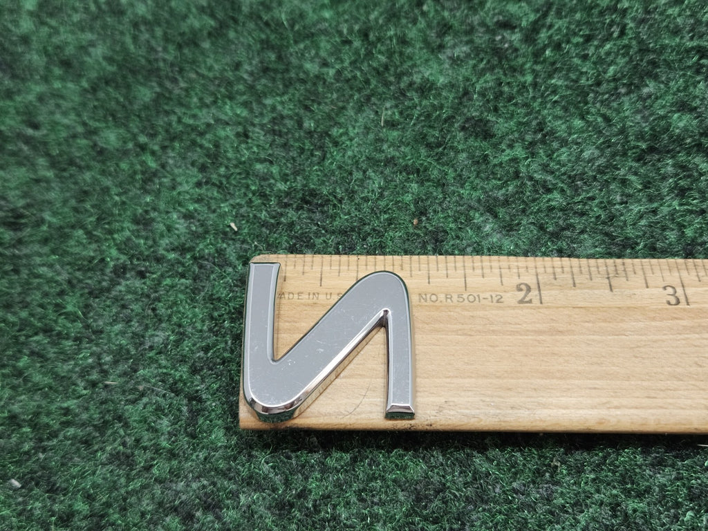 OEM Chrome "S" Hood Hatch Individual Letter Emblem Badge Logo Nameplate 2S6