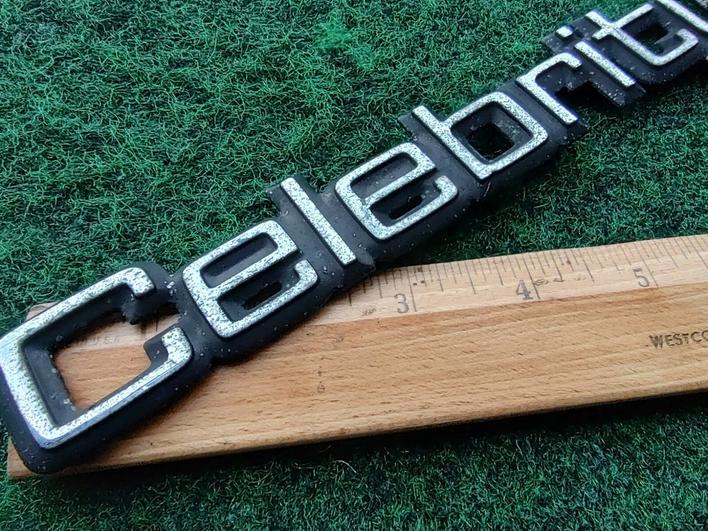 Chevy OEM Celebrity Chrome & Black 8" Emblem Badge Logo Nameplate Name Plate 5S3