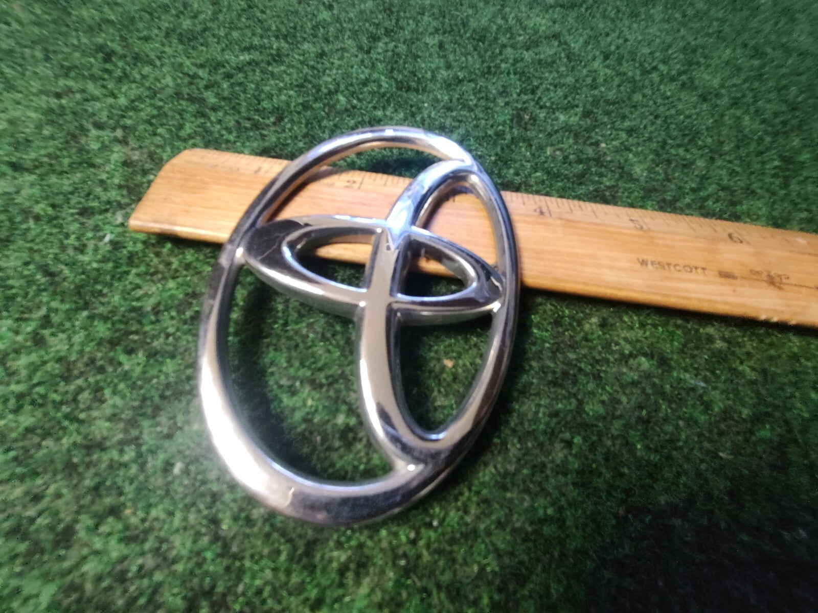 Toyota Chrome Emblem Logo Symbol Unknown Model ~4" 7S3