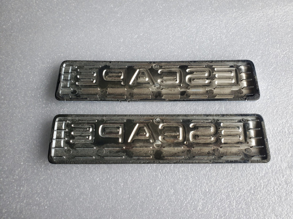 (2) 2008 09 10 11 12 FORD ESCAPE XLT REAR GATE CHROME EMBLEM LOGO BADGE OEM 2L3