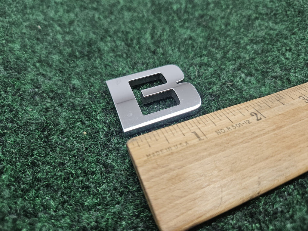 OEM "B" Chrome Individual Letter B Lettering Emblem Badge Logo Nameplate 3D 7S7