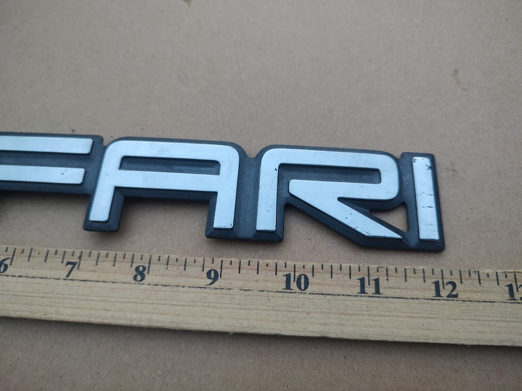 1995-2005 GMC SAFARI EMBLEM 12" LETTERS LOGO SYMBOL BADGE REAR DOOR SILVER 7S4