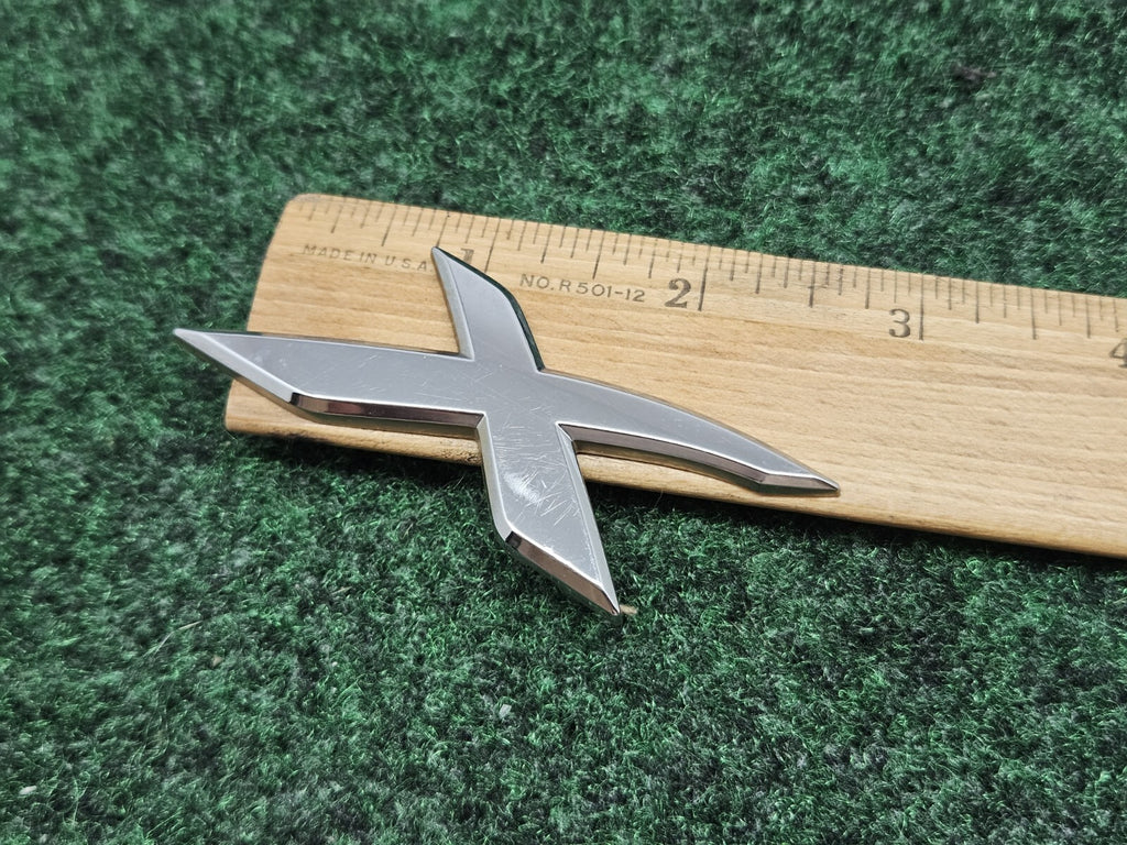 OEM "X" 3D Chrome Individual Letter Lettering Emblem Badge Logo Nameplate 2S2