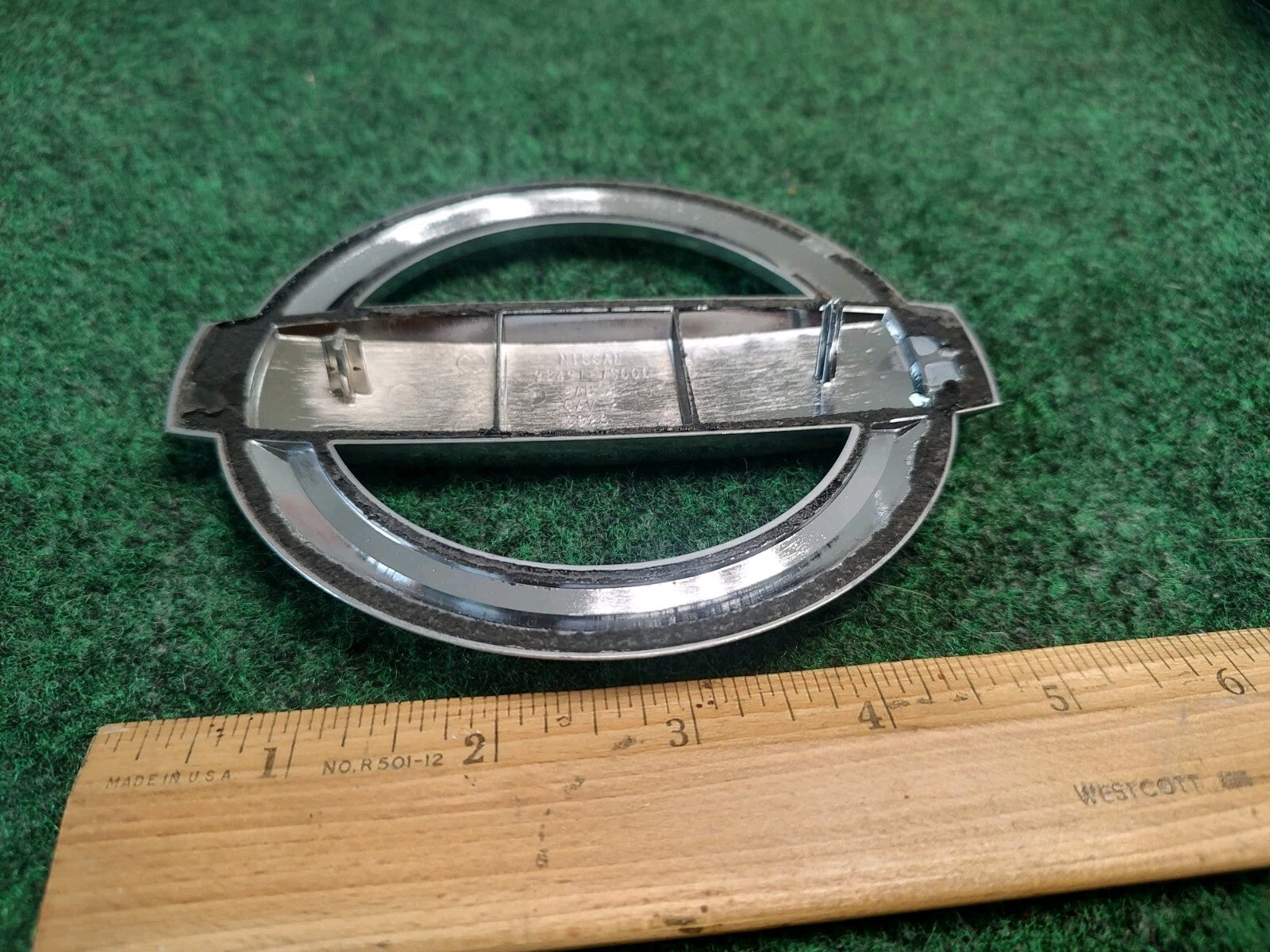 2004-2015 Armada NISSAN Logo Liftgate Emblem Chrome Finish 93491-7S000 OEM 2S8
