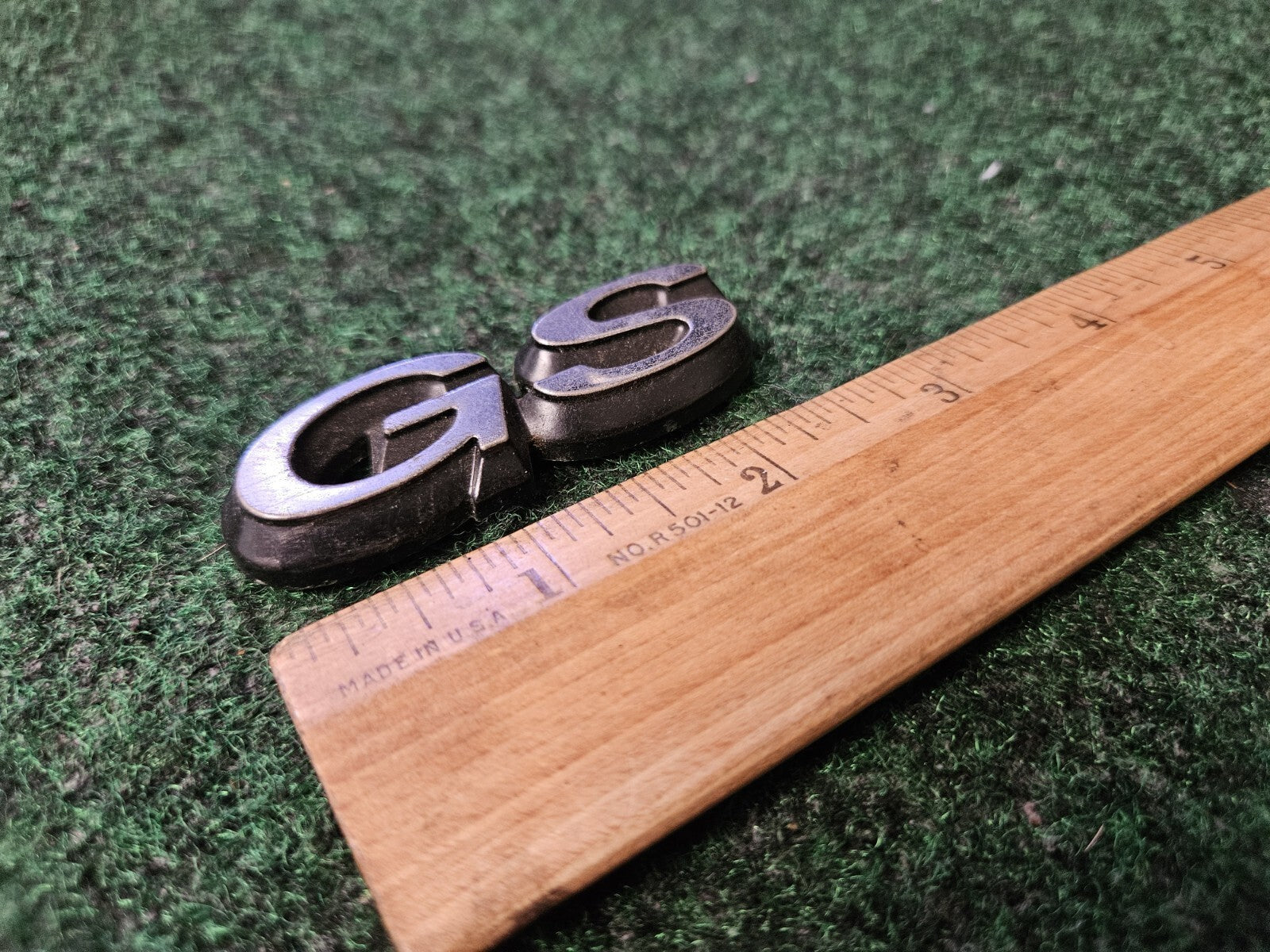 1995-1997 Mercury Mystique "GS" Plastic Trunk Emblem OEM 4M6