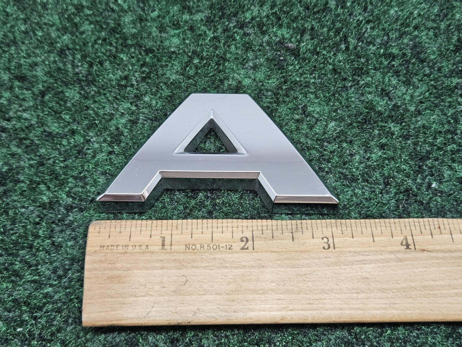 OEM "A" 3D Chrome Individual Letter Lettering Emblem Badge A Logo Nameplate 2S2