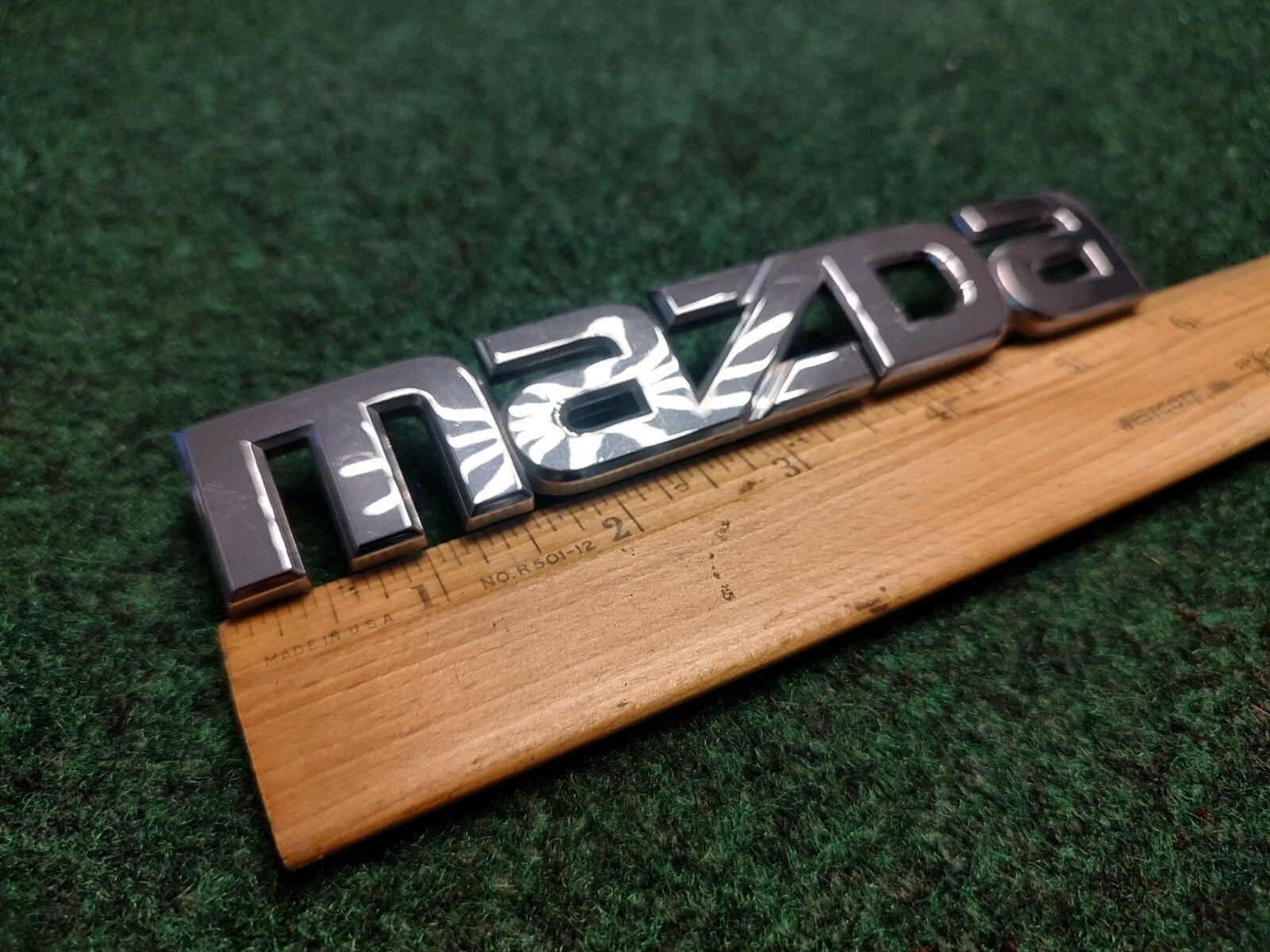 MAZDA 3 2004-2009 OEM REAR CHROME EMBLEM Name Plate Badge Logo 2S1