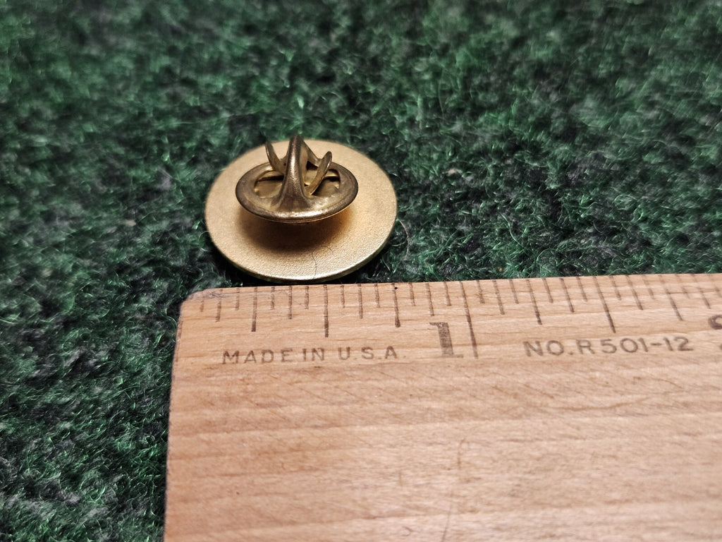 Black Gold Lapel Pin Crown With Clover Leaf