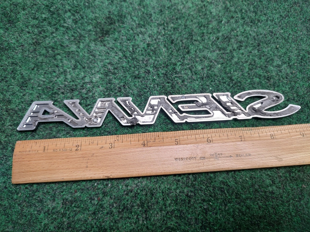 07 08 09 10 TOYOTA SIENNA REAR LID GATE CHROME EMBLEM LOGO BADGE USED OEM 3S6
