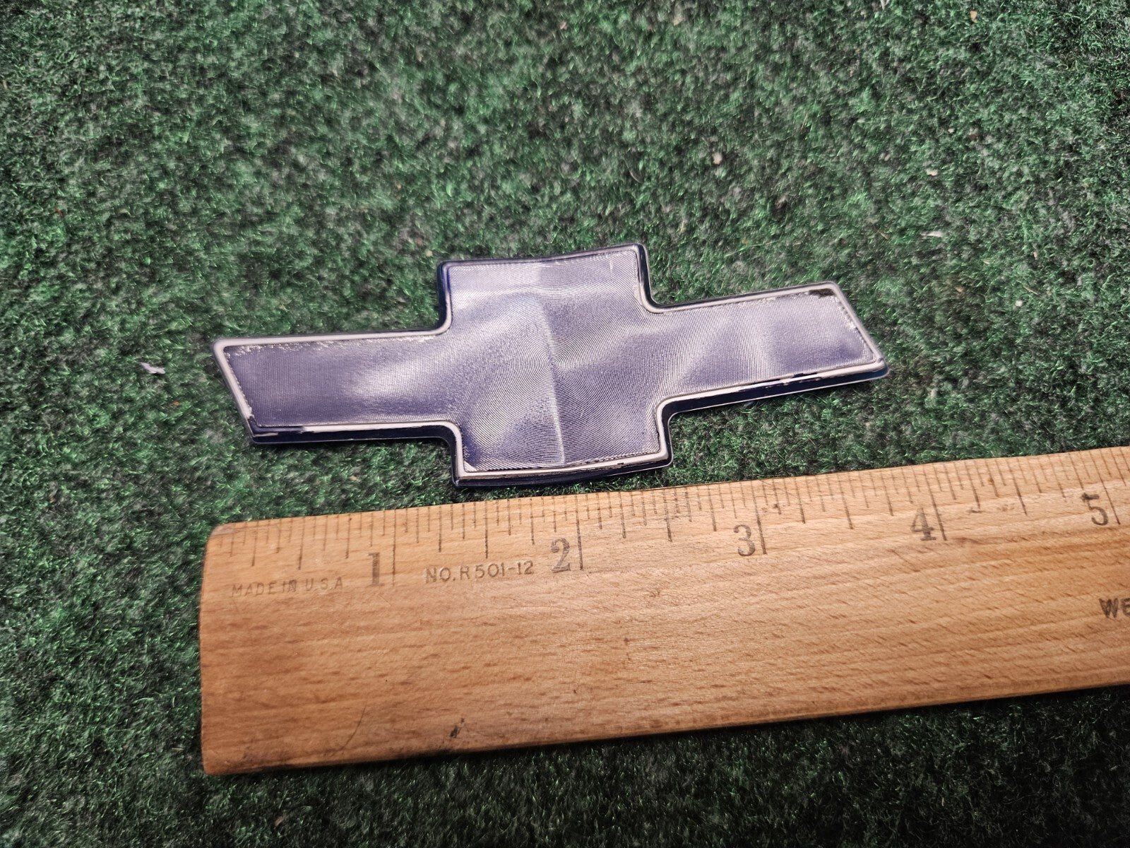 OEM GM CHEVROLET Bow Tie Blue Overlay Grille Grile Emblem Badge 4" 5M3