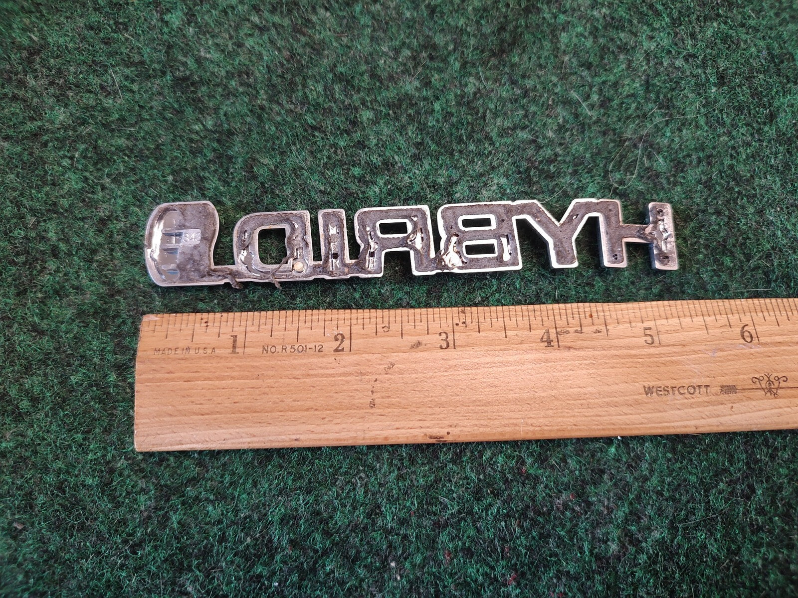 10-15 Toyota Prius Hybrid Right Fender Emblem Nameplate Badge 75374-47051 3S1
