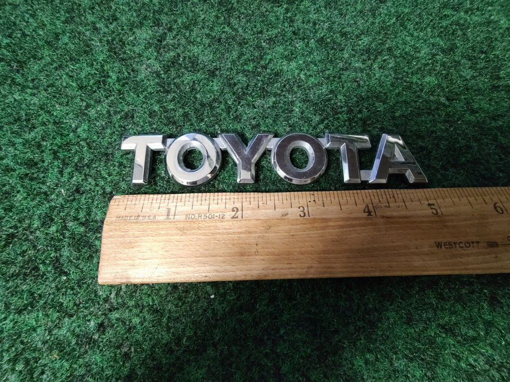 Toyota Luggage Compartment Door Name Plate Emblem 5.1" Genuine Oem 4S4