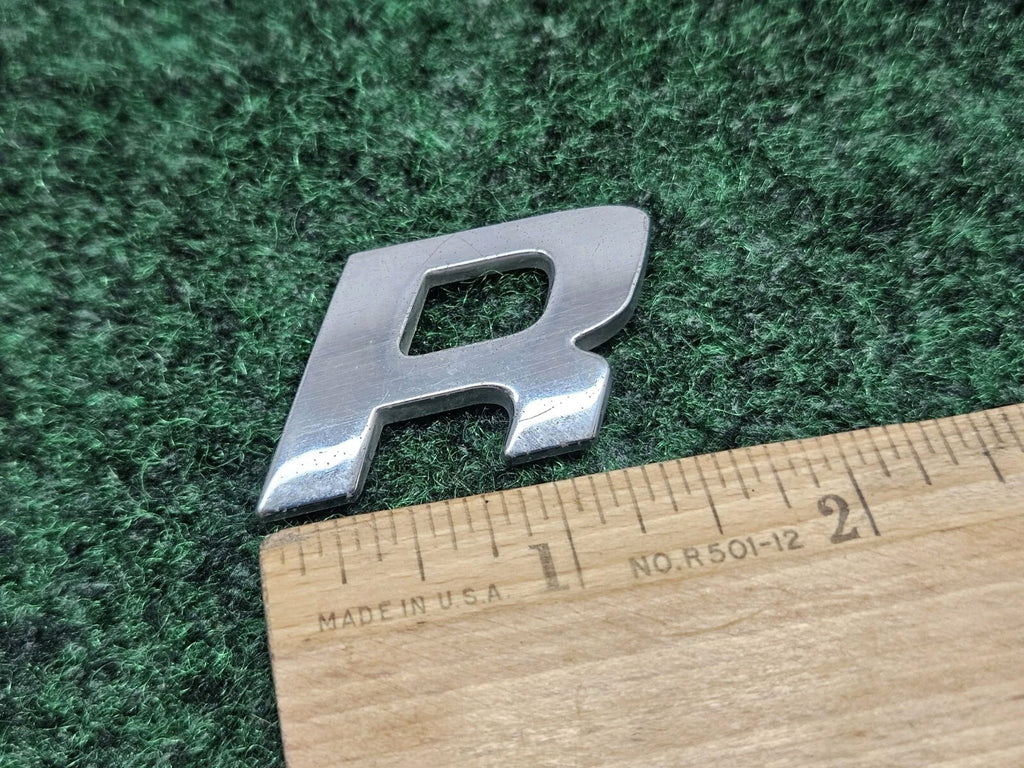 OEM "R" 3D Chrome Individual Letter Lettering Emblem Badge Logo Nameplate 7S9
