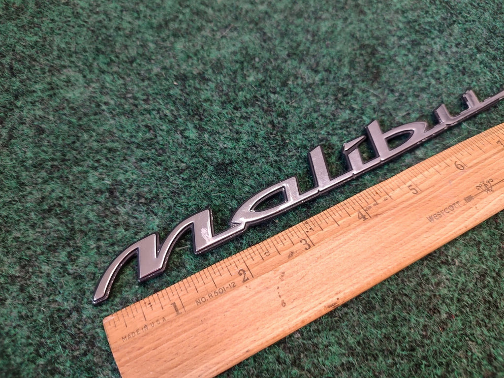 1997-2003 Chevy Malibu Chrome Rear Emblem Badge Logo Nameplate Name Plate 3S1