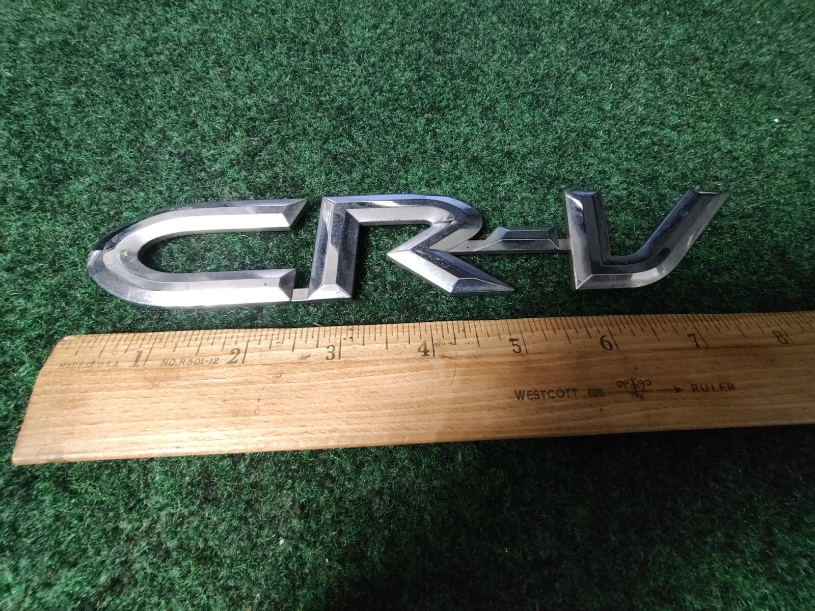 02 03 04 05 06 HONDA CRV CR-V REAR GATE CHROME EMBLEM LOGO BADGE SYMBOL 5S4