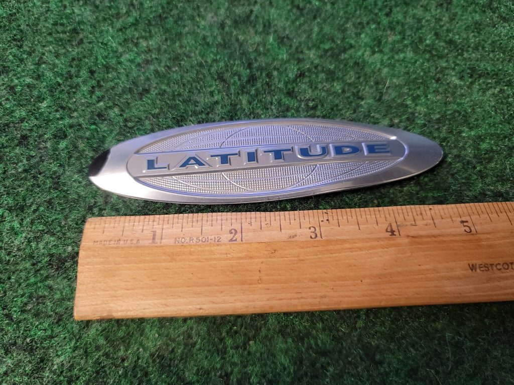 LATITUDE JEEP REAR EMBLEM LOGO BADGE SIGN SYMBOL DECAL USED 2S9