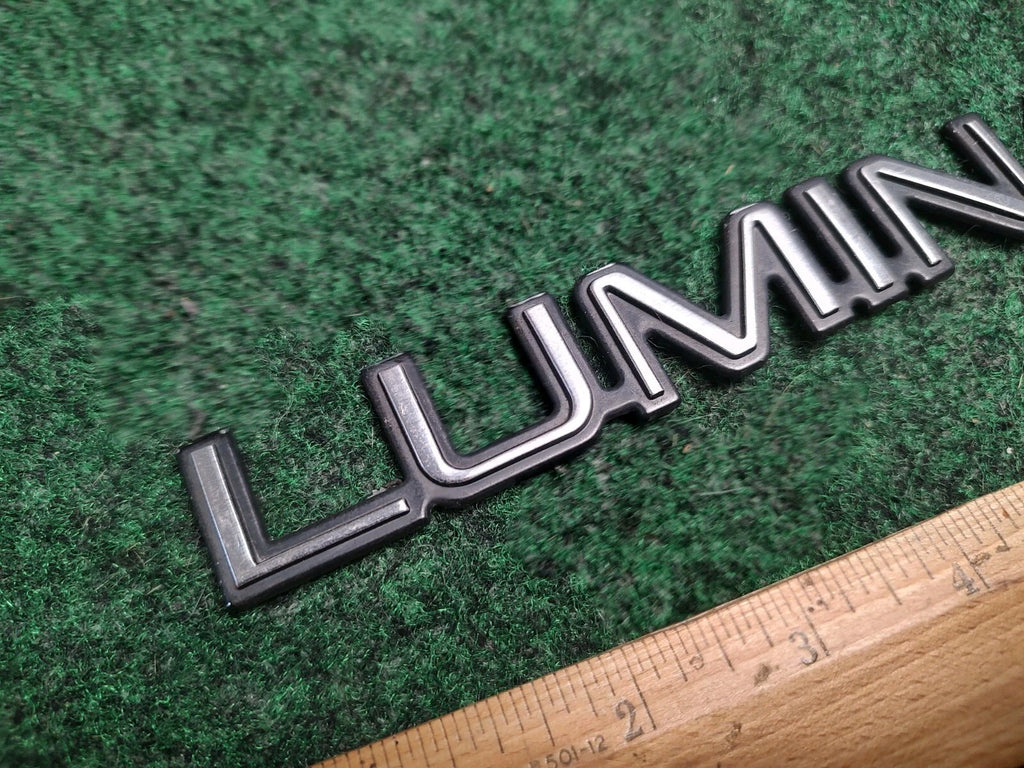 Chevy OEM Lumina Chrome 6" Rear Trunk Emblem Badge Logo Nameplate Name Plate 2S5