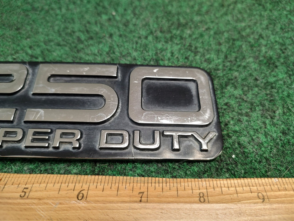 1992-2004 FORD F-250 XL Super Duty Fender Emblem Nameplate Badge OEM 2S3