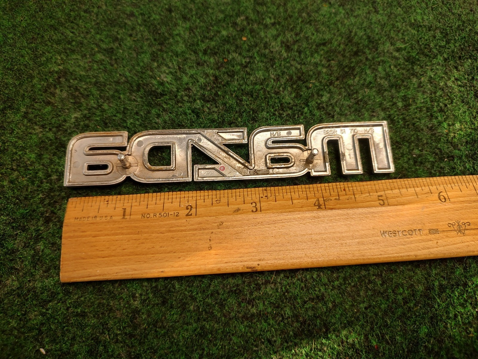 2002-2003 Mazda Protege 5 Rear Emblem Ornament Maker Name B25R-51-710 OEM 3S8