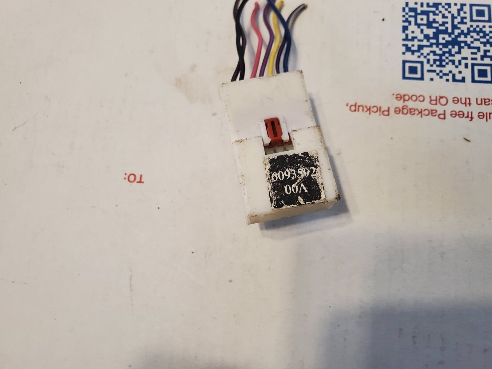 Unkown Make / Model Wiring Pigtail 6093592 00A 3L9