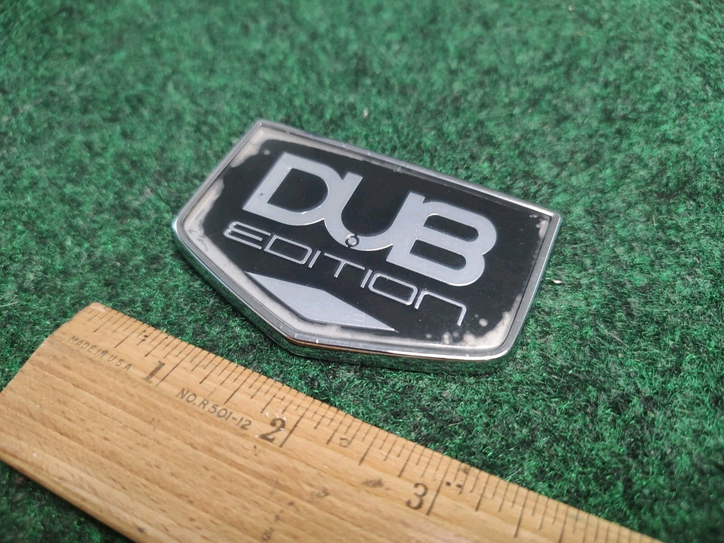3D DUB EDITION Universal Car Badge Emblem 3M Stick On Hood Fender Trunk 1S3