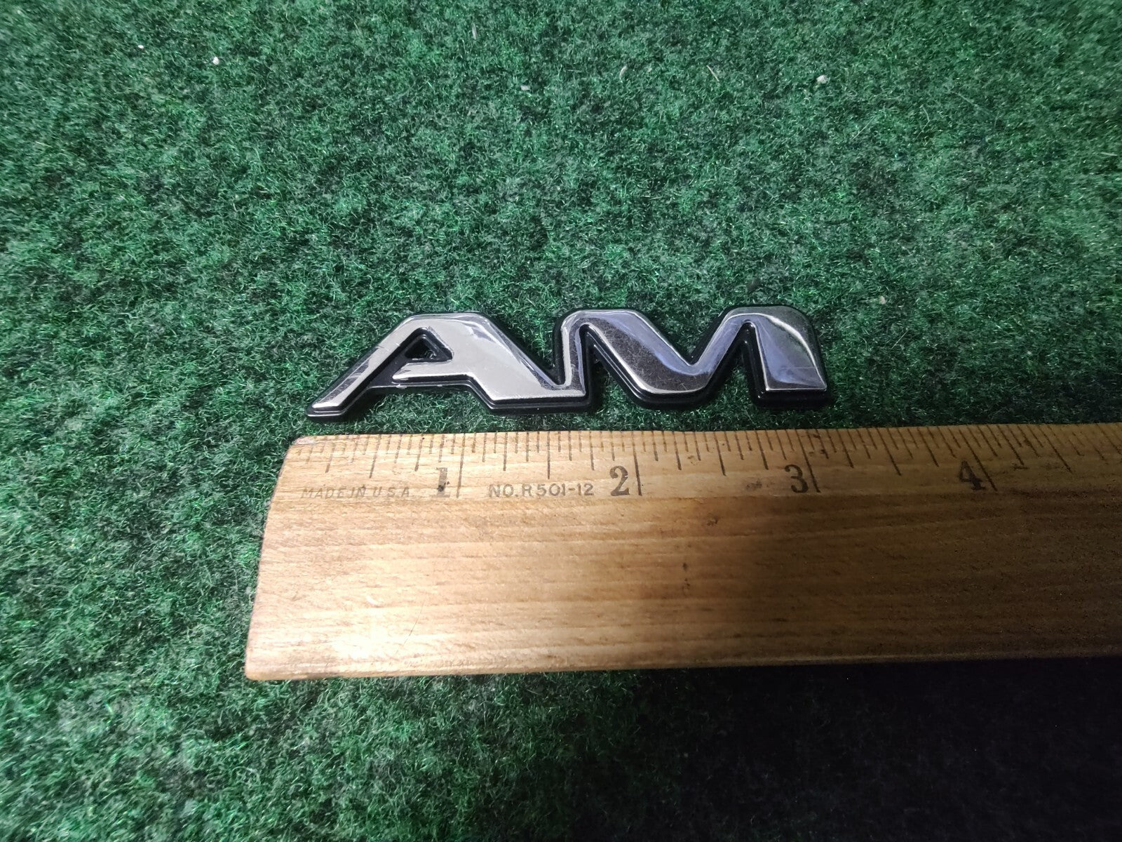 1997 - 2003 Pontiac Grand "AM" AM Door Name Plate Chrome NAMEPLATE OEM VNTG 4L4