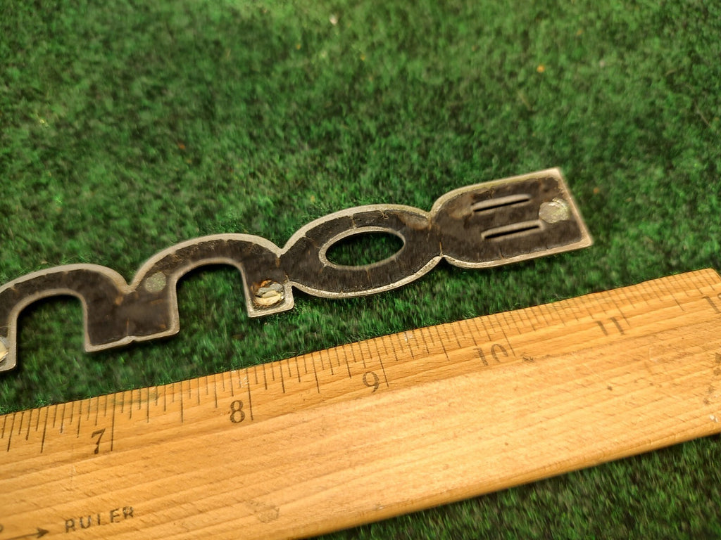 Pontiac OEM Bonneville Chrome & Black Emblem Badge Logo Nameplate Name 3S8