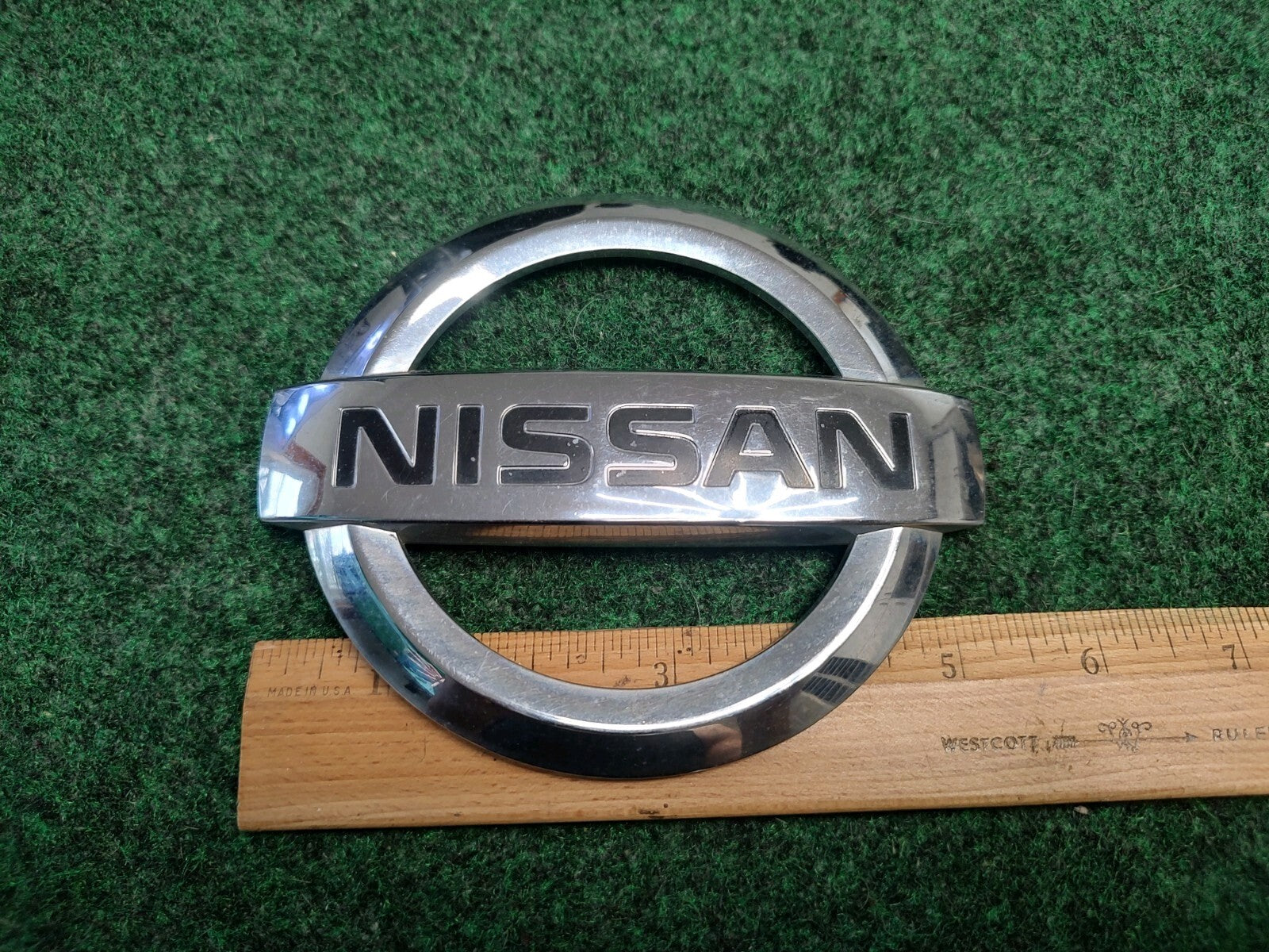2004-2015 Armada NISSAN Logo Liftgate Emblem Chrome Finish 93491-7S000 OEM 1S9