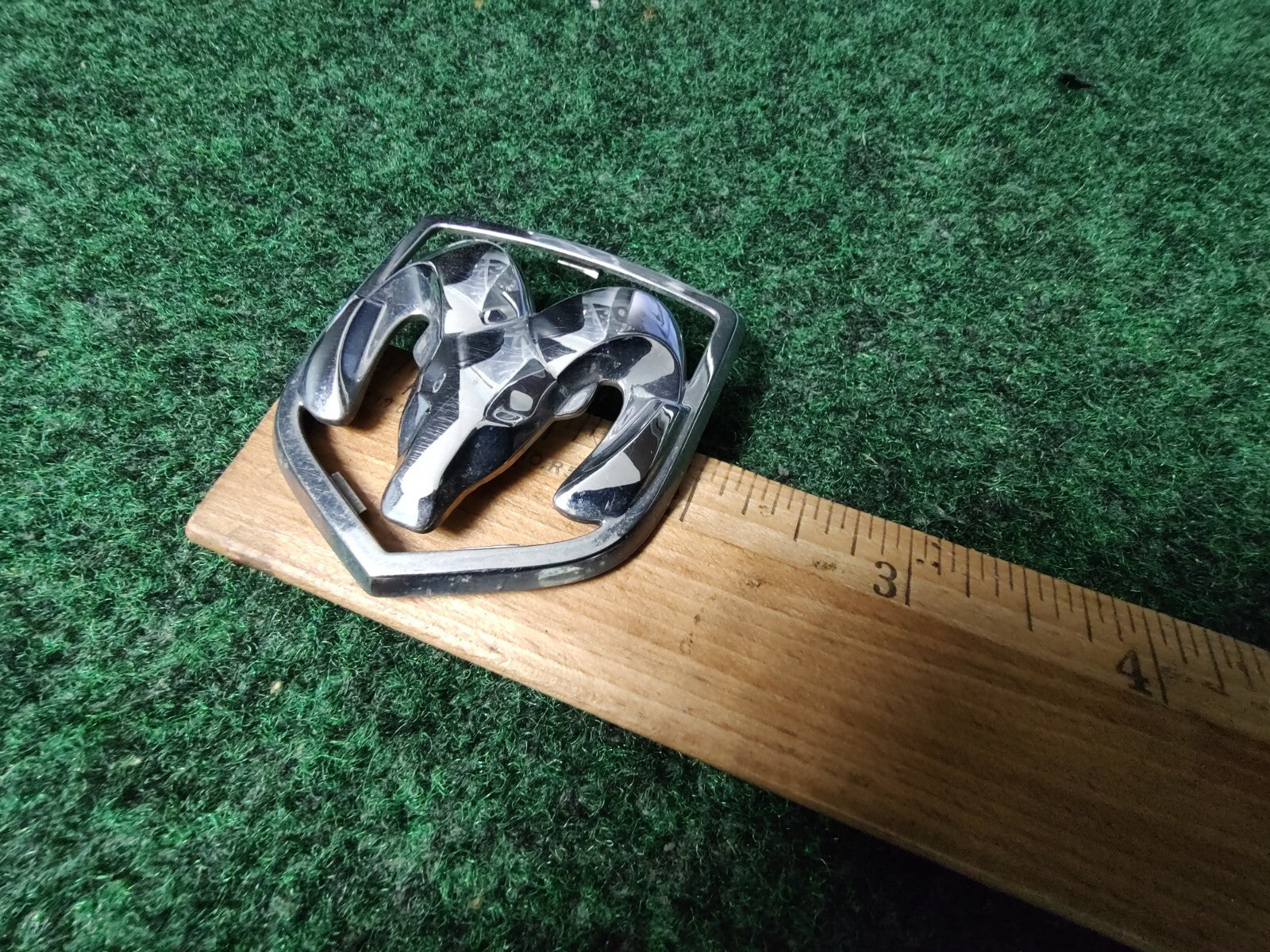Dodge Front Grille Emblem Logo Badg OEM Name Plate See Measurements 7S2
