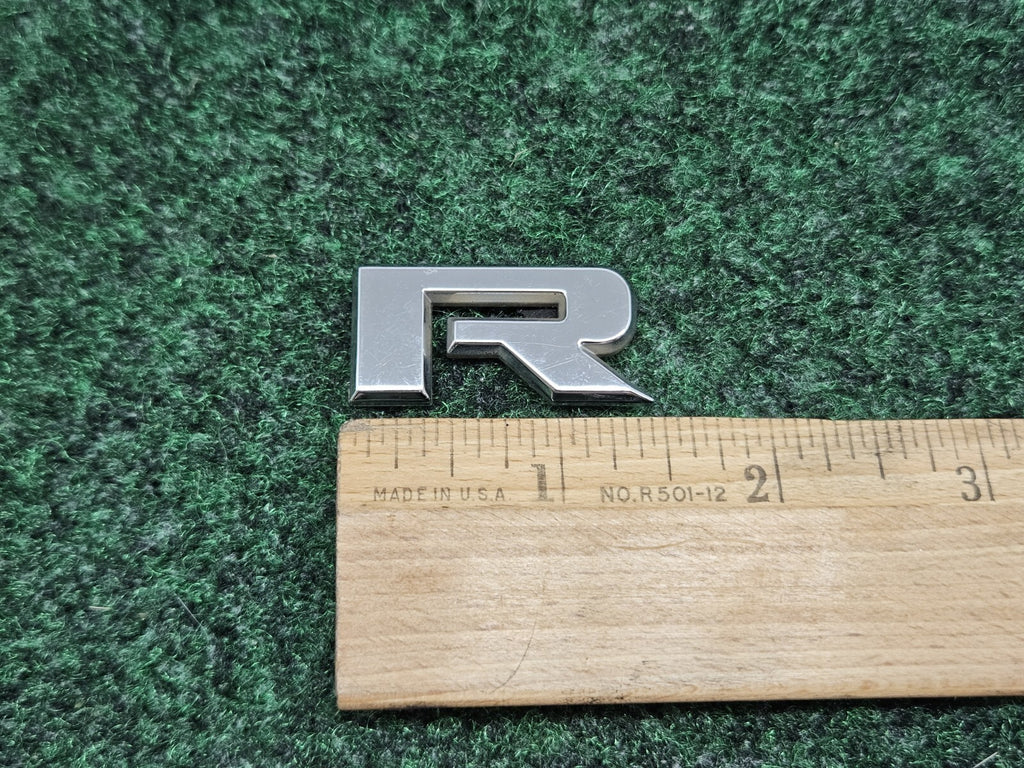 OEM "R" 3D Chrome Individual Letter Lettering Emblem Badge Logo Nameplate R 2S6
