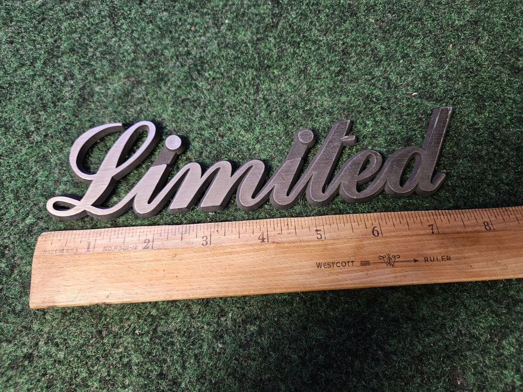 Vintage "LIMITED" Emblem Badge Nameplate Name Plate Badge Logo 5M2