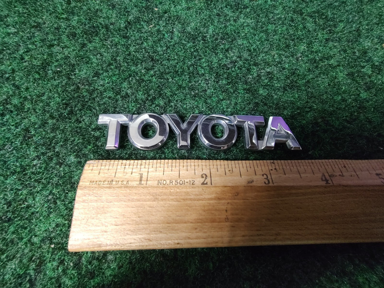 Toyota Luggage Compartment Door Name Plate Emblem 75446-52030 Genuine Oem 6S1