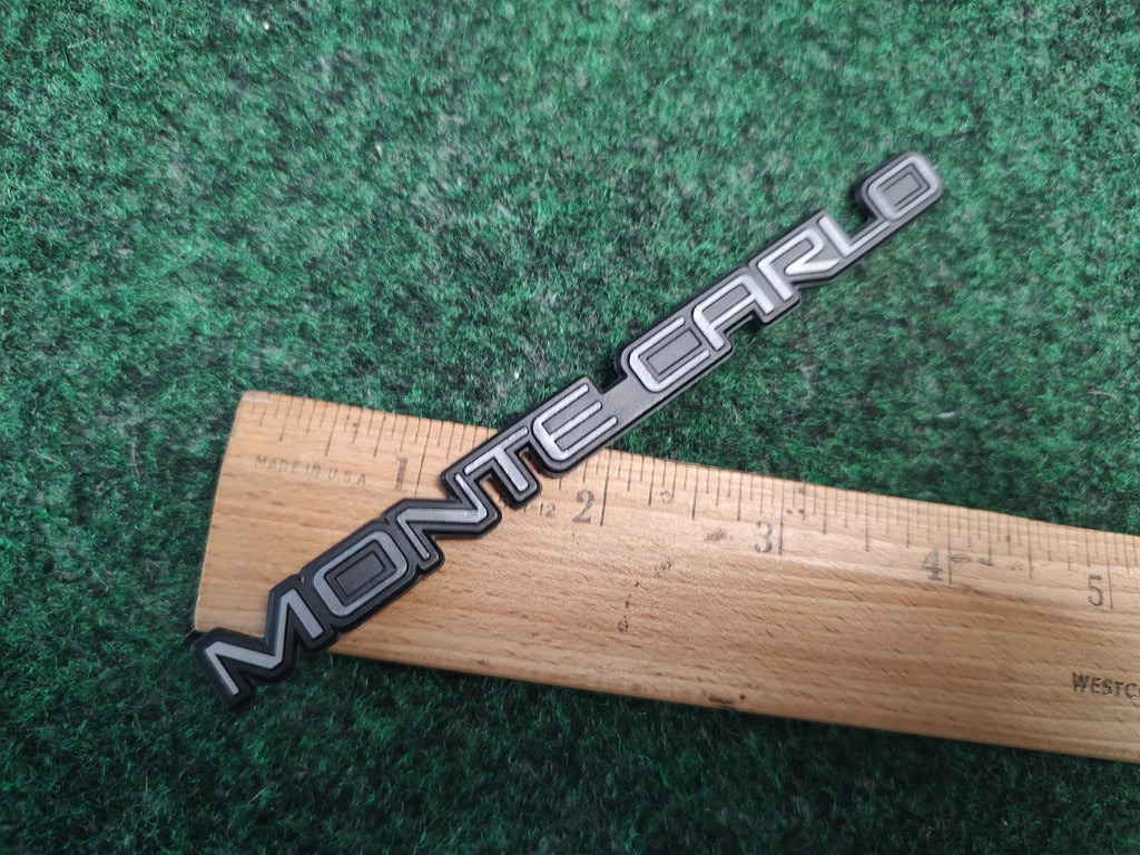 1995-1999 Chevrolet Chevy Monte Carlo Factory Silver Dash Board Emblem Badge 4S9
