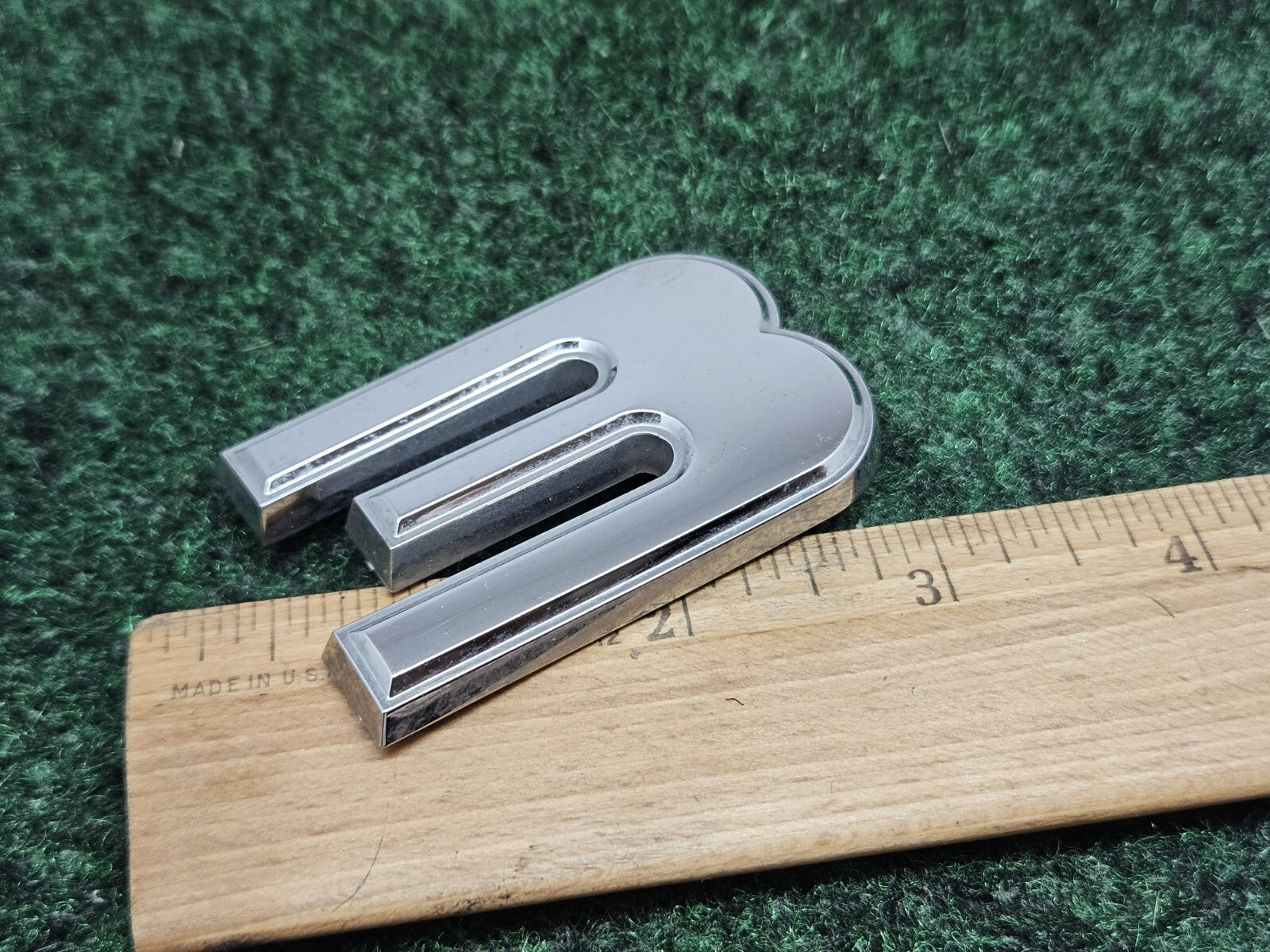 OEM 3D "3" Chrome Individual Number Lettering Emblem Badge Logo Nameplate 7S8