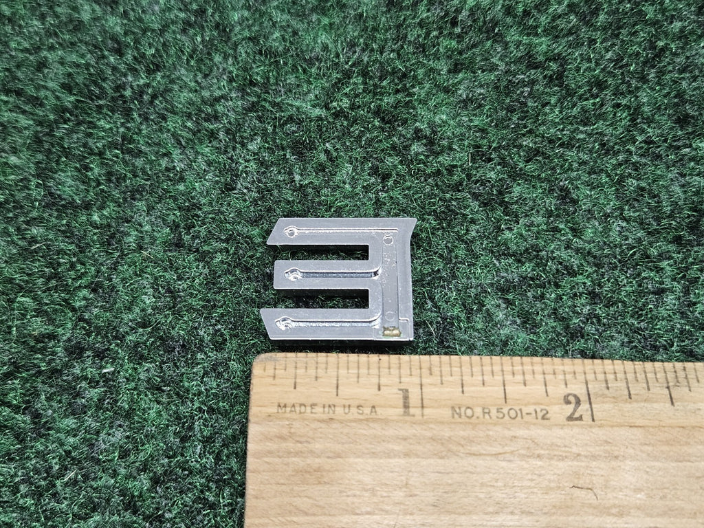 OEM "E" Chrome Individual Sign Letter Lettering Emblem Badge Logo Nameplate 7S6